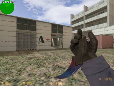 Модель karambit marble fade для cs 1.6