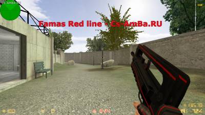 Модель Famas | Red line для Cs 1.6