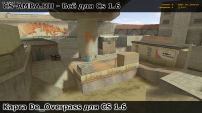 Карта De_Overpass для Cs 1.6