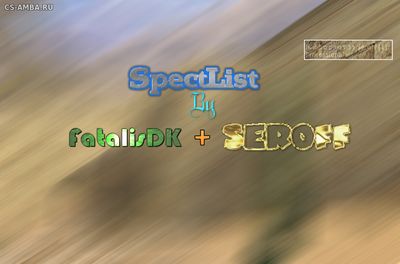 Spectlist 1.5 By FatalisDK+Seroff