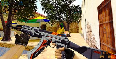 AK 47 | Orange «Vulcan» HD для Cs 1.6