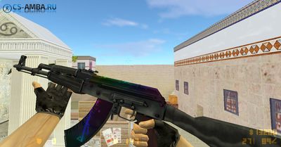 Модель AK47 - Rainbow Line для CS 1.6 ツ