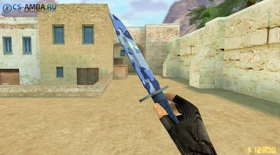 Модель HD: Bayonet Knife - Bright Water для CS 1.6