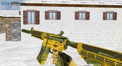 Модель «M4A4 - Buzz Kill» HD для cs 1.6