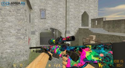 Модель AWP - Paint [HD] для CS 1.6