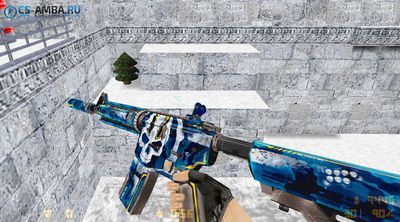 Модель: M4A4 | Ultramarine Maniac в HD Качестве для CS 1.6