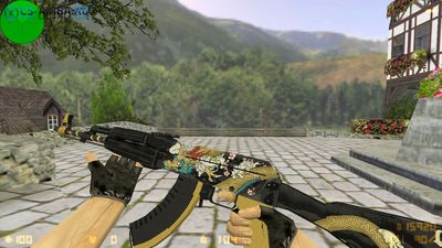 AK-47 | Dragon Gold for CS 1.6