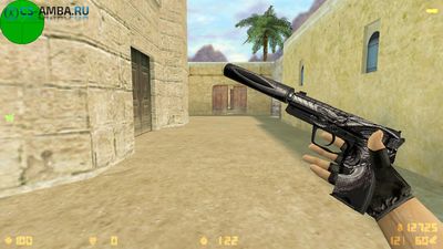 Модель HD: USP - Серебряный Двуглавый Змей для CS 1.6