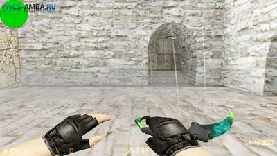 Модель ножа: Karambit «Gamma Doppler» Phase 4 для CS 1.6