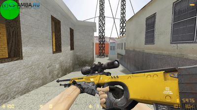 Новая модель AWP «Annihilator — Yellow» для CS 1.6