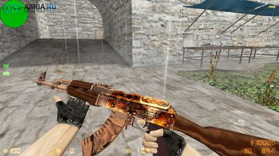 Модель оружия HD для кс 1.6 — Ak 47 | Outlaw