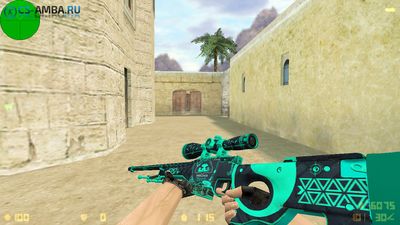 AWP - RUA | c анимацией осмотра для CS 1.6