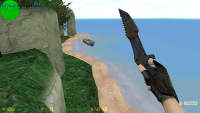 Huntsman Knife | Case Hardened - HD для CS 1.6