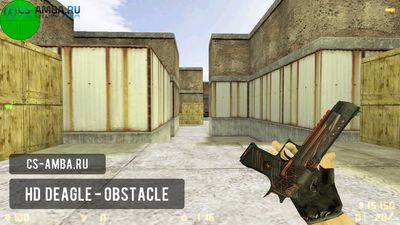 HD Deagle Obstacle с анимацией осмотра для кс 1.6