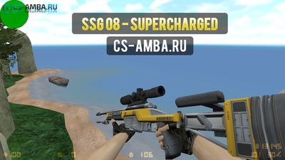 Модель HD «SSG 08 | Supercharged» с анимацией осмотра для CS 1.6