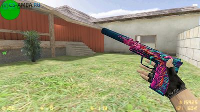 HD модель USP-S | Hyper Beast из мастерской CS:GO для CS 1.6