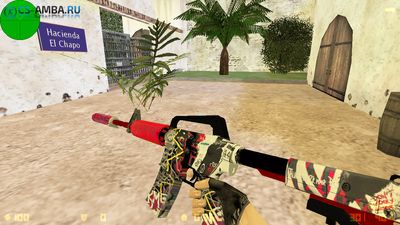 Модель HD M4A1-S «Wild Style — Дикий Стиль» для Cs 1.6