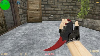 Модель ножа HD «Karambit — Кровавая паутина» для CS 1.6