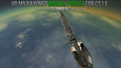 Модель ножа «M9 Bayonet - Boreal Forest» для CS 1.6