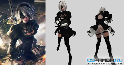 Nier: Automata | YoRHa 2B | Player Model for Counter strike 1.6